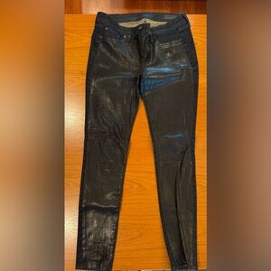 Rag & Bone - leather back jeans size 27